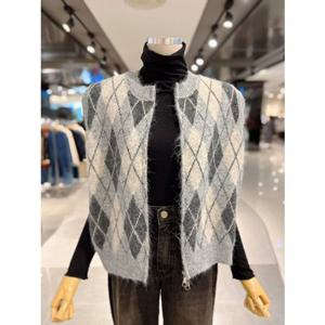 ab.fz 아가일 패턴 집업 니트 베스트 (ABXZ4ZV33K) US