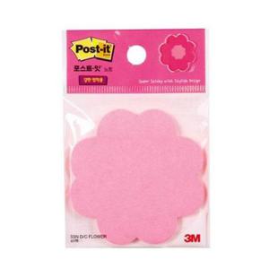 3M)포스트-잇 강한 점착용 모양노트(꽃)