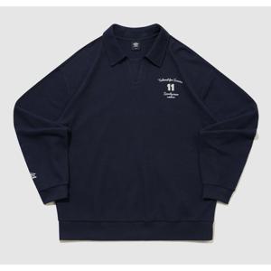 엄브로 로얄 컬리지 와플 카라 맨투맨 B1 UQ311CFS95 DVY0 ECR0