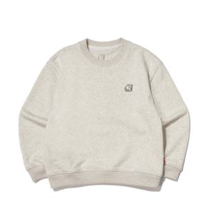 노르디스크 키즈 캠핑베어 백 맨투맨 티셔츠 BB OXW24228 KZ MH