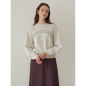 [올리브데올리브]빈티지 프린트 맨투맨 티셔츠 OE5AE870