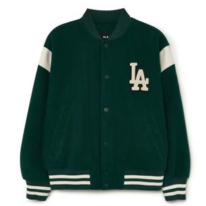 MLB 울 어깨배색 홑겹 바시티재킷 LA다저스 A5 3AJPV0934 07GND 50BKS