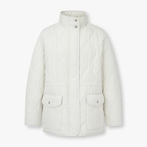 [지컷]웨이스트 스트링 웨이브 퀼팅 점퍼[7255418101]