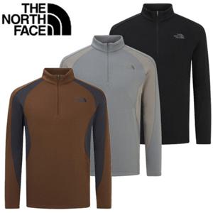 노스페이스 NT7LR52 남성 레귤러핏 기모 티셔츠 안디노 긴팔 집티