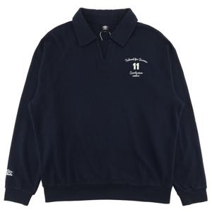 엄브로 HBL 로얄 컬리지 와플 카라 맨투맨 UQ311CFS95DVY