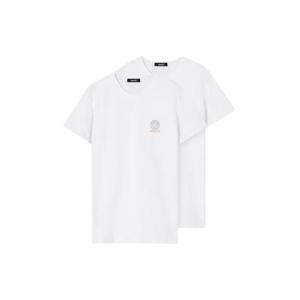 베르사체 반팔 티셔츠 AU10193 1A10011A1001 WHITE