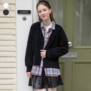 [게스(진)]여성 오버핏 베이직 가디건 OP4S5761