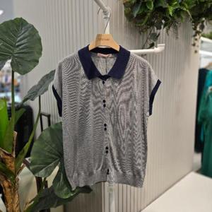 스테파니 HC05 카라배색캡소매니트T A25SW5302H22