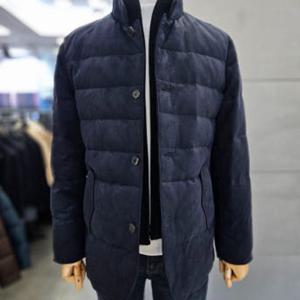 [바쏘]남자 가을 겨울 점퍼 네이비 패널 구스다운 WSAFZ4UA15A