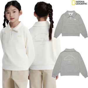 내셔널지오그래픽키즈 반집업 맨투맨 융기모 K254GSW010