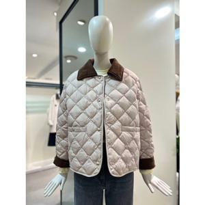 [CC콜렉트] 코듀로이 카라 배색 경량 구스 다운 (C254PSG182)