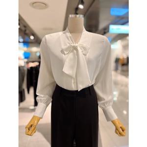 ab.fz 여리 브이넥 리본 타이 블라우스 (ABXZ4HB03J) US