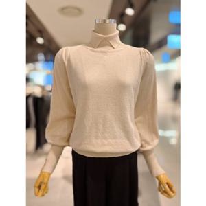 ab.fz 단추 트임 소매 퍼프 카라 니트 (ABXZ4HW61K) US