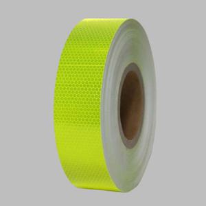 벌집무늬 반사 테이프 50mm x 50M 형광노랑 반사테이프 안전테이프 야간작업 안전표시 레져장비