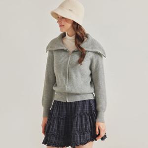 FOCUS  세일러 빅카라 니트 집업 가디건 PBBF5W1KC4631