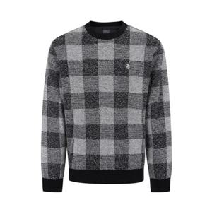 [파리게이츠] (511E4SR302)남성 블럭 체크 패턴 긴팔 니트