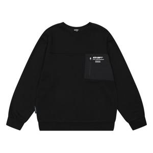 [에꼴리에]남아 우븐 포켓 맨투맨 티셔츠 21D0731_BK