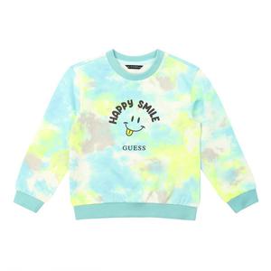 [게스키즈]물나염 스마일 맨투맨 스웻셔츠 (G32DBT070-T)