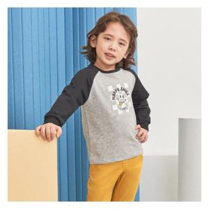 [게스키즈]체크 스마일 나염 나그랑티 (G32DBT110-T)