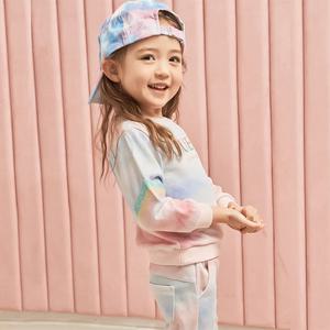 [게스키즈]멀티 물나염 셋업 맨투맨 스웻셔츠 (G32DAT010-T)