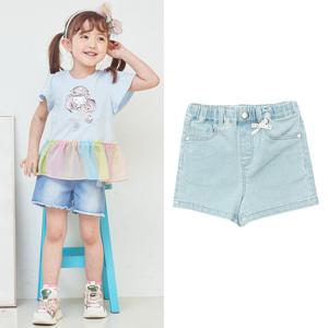 [게스키즈]연청 3.5부 데님 팬츠 (G35DAP320-T)