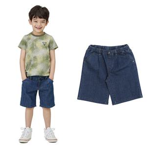 [게스키즈]5부 와이드 데님 (G15KBP331-T)