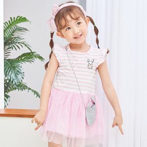 [게스키즈]ST 바니가방 원피스 (G35DAO050-T)