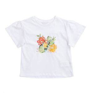 [게스키즈]트로피칼 앵무새 티셔츠 (G25KAT010-T)