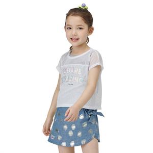 [게스키즈]망사 배색 레이어드 티 (G14KAT090-T)