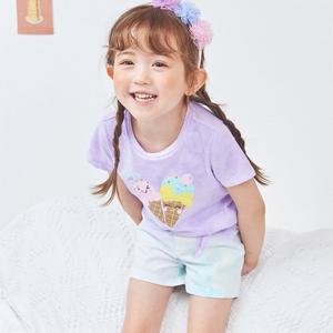 [게스키즈]아이스크림 물나염 티셔츠 (G35DAT070-T)