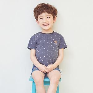 [게스키즈]미니별 깃발 곰돌이 티 (G34DBT090-T)