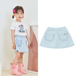 [게스키즈]연청 프릴 큐롯 팬츠 (G43DAP010-T)