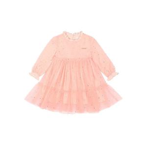 [게스키즈]골지배색 블링 샤 원피스 (G32DAO060-T)