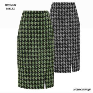 [미니멈]MD 체크 사이드슬릿 스커트  MD MMYDAWS0180_CJ