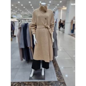 [더아이잗]울 하이넥 핸드메이드 롱 코트 IPCCT128BE_DJ