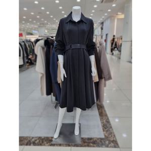 [더아이잗]턱 디테일 셔츠 원피스 IPBA0OP111BK_DJ