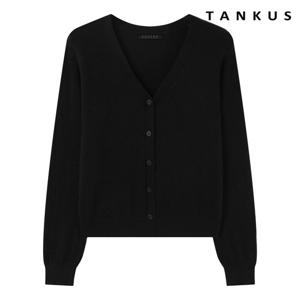 [탱커스] 솔리드 브이넥 버튼업 긴팔 가디건 (TX4CD008L0)