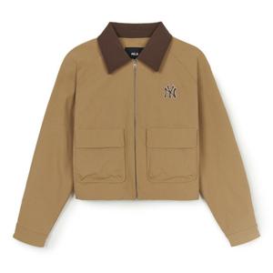 M MLB자켓 GQC 3FJPB0146-50BGD 여성 베이직 카라 크롭 워크자켓