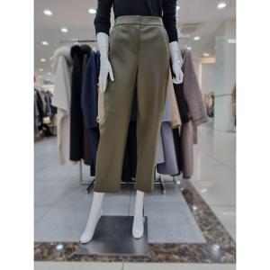 [더아이잗]기모 레더 백 밴딩 배기 팬츠 IPBA0SL331KK_DJ