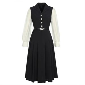 [미니멈]카라넥 레이어드 플리츠원피스 (MXCAWO7220 DV1)_IC