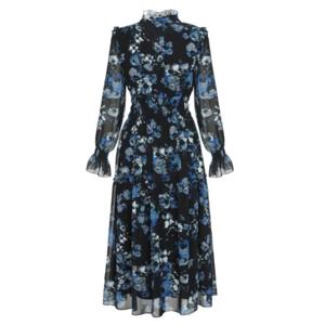 [미니멈]쉬폰 스모킹프린트 롱원피스(MXCAWO7520 BL1)_IC