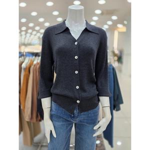[더아이잗]칼라넥 버튼 업 니트 가디건 IR9M1CD811340