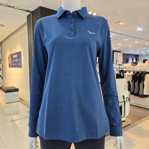 [루이까스텔]여성베이직로고자수요꼬에리티셔츠/7LETS902X