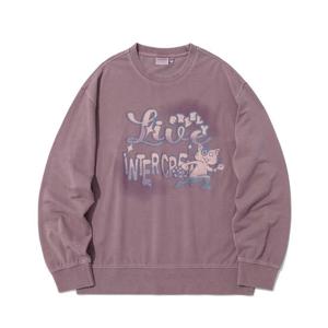 [인터크루]여성) 케릭터 믹스 피그먼트 맨투맨 ITZ3TM52ADP