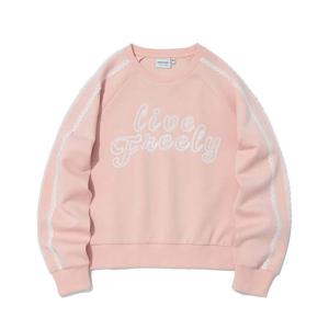 [인터크루]여성)레이스라인장식맨투맨 ITZ3TM53APK