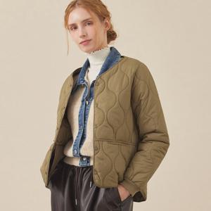 [매긴]웨이브 퀼팅 패딩 점퍼_PBMF5W1JP1071