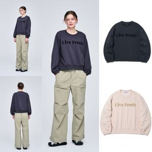 [인터크루]여성)후로피레터링기모맨투맨 ITZ4TM51A