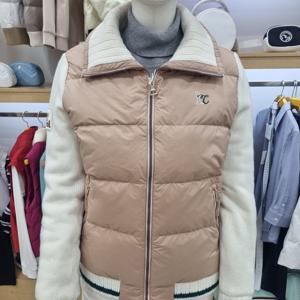 [루이까스텔]여성 기본핏 니트에리 덕다운점퍼 7LEJP031M