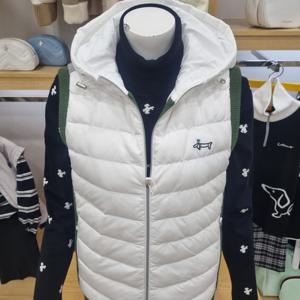 [루이까스텔]여성 후드 방풍 니트조끼 7LEVT001A