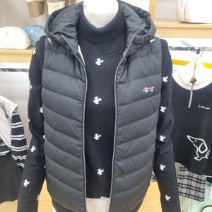 [루이까스텔]여성 후드 방풍 니트조끼 7LEVT001B